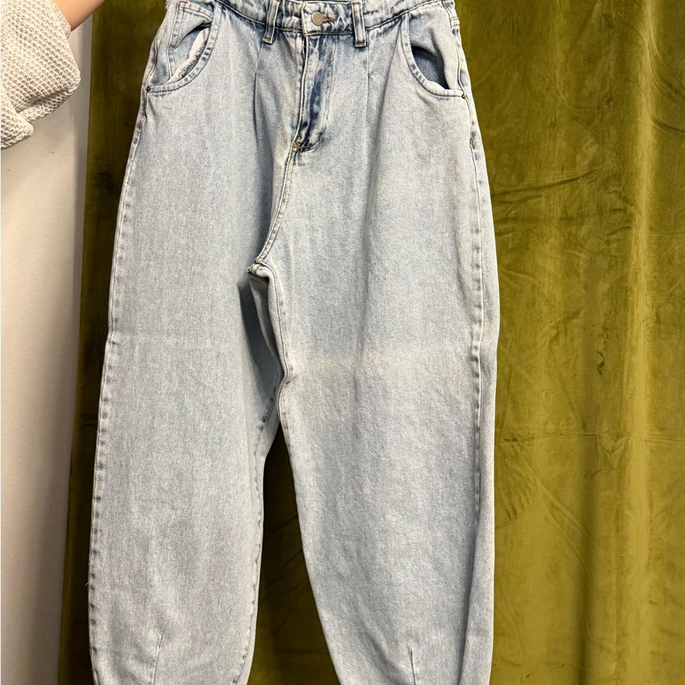 Nasty Gal Light Blue Boyfriend Jeans